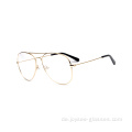 Metallmaterial runde Form Trendy optische Brillen Neuankömmlinge Stile